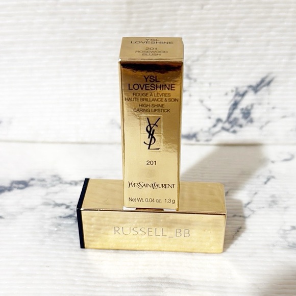 YSL Loveshine Lipstick 201 Rosewood Blush - Picture 3 of 5